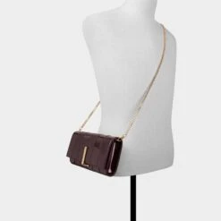 Aldo Alarissaa Wine Patchwork Patent Leather Shoulder Bag -The Aldo Shop product 14172330 alarissaa purple 500 002 029 alt3 sq gy