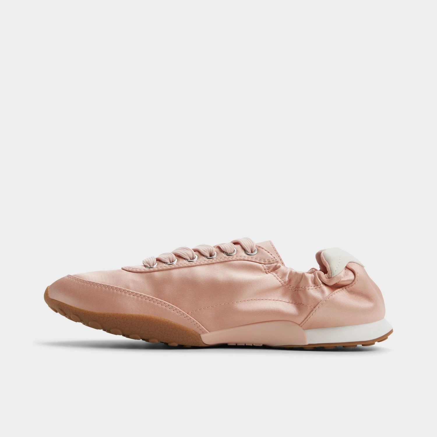 Aldo Balletsnkr - Women's Blush Satin Low-Top Sneakers 5 Aldo Balletsnkr - Women's Blush Satin Low-Top Sneakers - Image 3