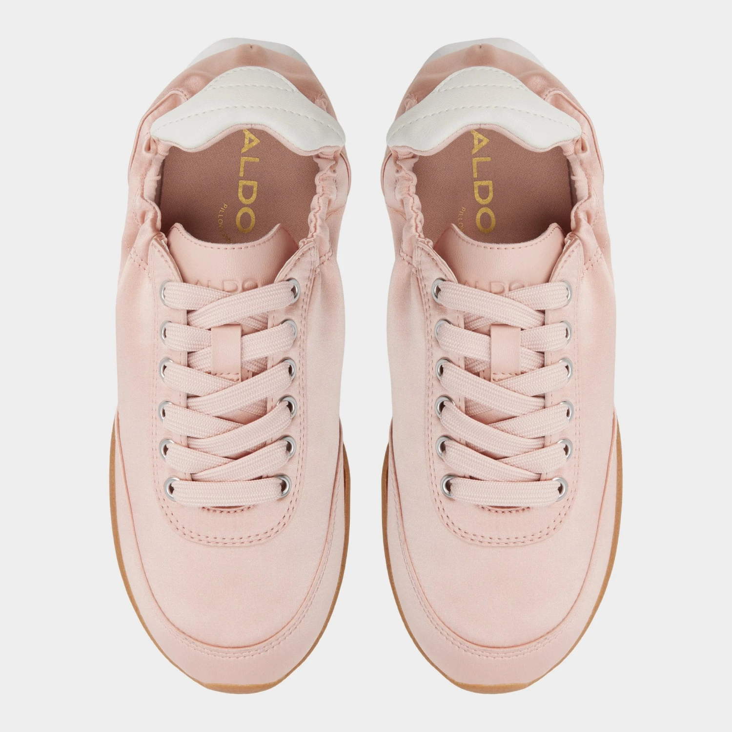 Aldo Balletsnkr - Women's Blush Satin Low-Top Sneakers 8 Aldo Balletsnkr - Women's Blush Satin Low-Top Sneakers - Image 6