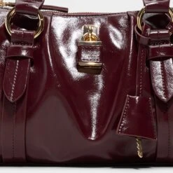 Aldo Alosaa Structured Satchel with Gold Buckle Accents 12 Aldo Alosaa Structured Satchel with Gold Buckle Accents -The Aldo Shop product 14180059 alosaa red 601 002 029 detail sq gy