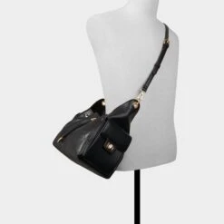 Aldo Stilaax Quilted Leather Drawstring Shoulder Bag 13 Aldo Stilaax Quilted Leather Drawstring Shoulder Bag -The Aldo Shop product 14180283 stilaax black 001 002 029 alt4 sq gy
