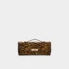 Aldo Rouxx Tiger-Print Calf Hair Structured Clutch -The Aldo Shop product 14180292 rouxx brown 249 001 029 main sq gy