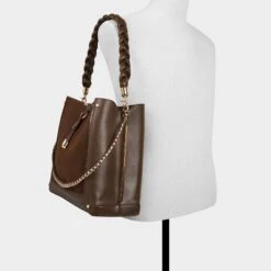 Aldo Nalaynaa - Brown Leather and Suede Hobo Bag with Braided Handle -The Aldo Shop product 14180296 nalaynaa brown 200 002 029 alt4 sq gy