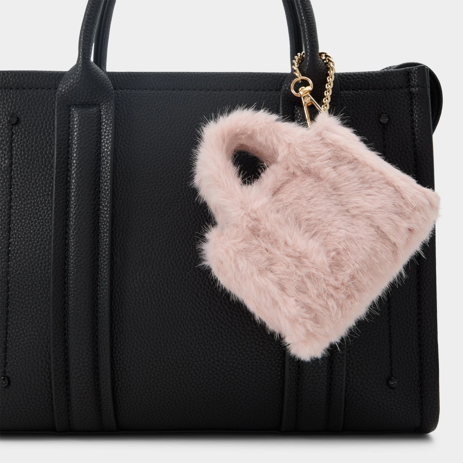 Aldo Minigloww Pink Faux Fur Micro Bag and Bag Charm 4 Aldo Minigloww Pink Faux Fur Micro Bag and Bag Charm - Image 2