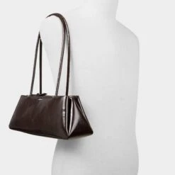 Aldo Alesiaa Women's Slim Brown Leather Baguette Shoulder Bag -The Aldo Shop product 14180618 alesiaa brown 200 002 029 alt3 sq gy