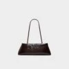Aldo Alesiaa Women's Slim Brown Leather Baguette Shoulder Bag -The Aldo Shop product 14180618 alesiaa brown 200 002 029 main sq gy