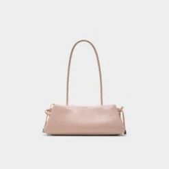 Aldo Alesandraa Blush Patent Leather Baguette Shoulder Bag