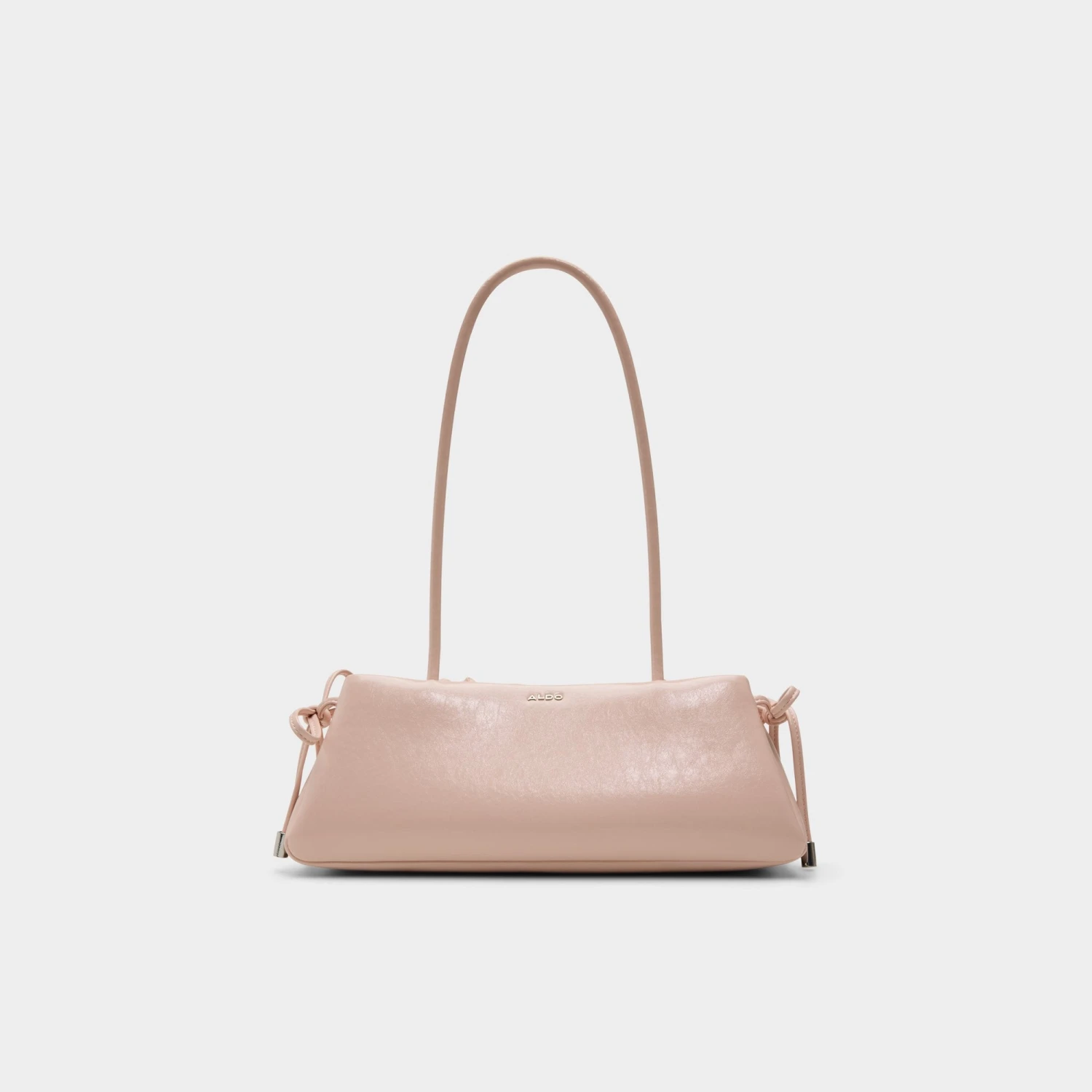 Aldo Alesandraa Blush Patent Leather Baguette Shoulder Bag 3 Aldo Alesandraa Blush Patent Leather Baguette Shoulder Bag