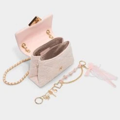 Aldo Softpufffemmee Quilted Mini Shoulder Bag with Lace Bow -The Aldo Shop product 14181750 softpufffemmee pink 650 003 029 alt2 sq gy