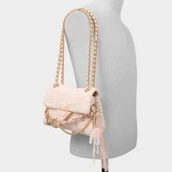 Aldo Softpufffemmee Quilted Mini Shoulder Bag with Lace Bow -The Aldo Shop product 14181750 softpufffemmee pink 650 003 029 alt4 sq gy