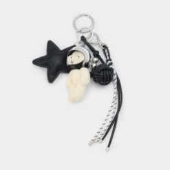 Aldo Astrobear White Bear Bag Charm with Star Detail