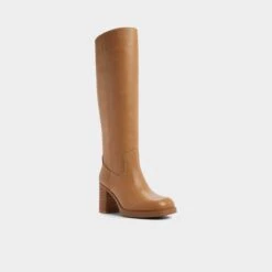 Aldo Juny Burnished Leather Knee-High Platform Boots -The Aldo Shop product 14183537 juny brown 230 001 006 alt3 sq gy