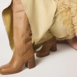Aldo Juny Burnished Leather Knee-High Platform Boots -The Aldo Shop product 14183537 juny brown 230 001 006 look part sq gy