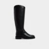 Aldo Charley Women's Knee-High Leather Equestrian Boots -The Aldo Shop product 14183541 charley black 001 001 043 main sq gy