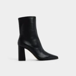 Aldo Figgy Leather Mid-Calf Block Heel Boots