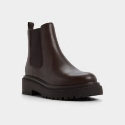 Aldo Bestina - Brown Leather Chunky Lug Sole Boots -The Aldo Shop product 14183565 bestina brown 201 001 043 alt3 sq gy