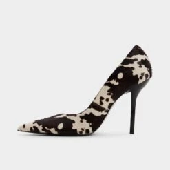 Aldo Emelie Cow-Print Faux Fur Pointed Toe Pump 12 Aldo Emelie Cow-Print Faux Fur Pointed Toe Pump -The Aldo Shop product 14183595 emelie brown 241 001 037 alt2 sq gy