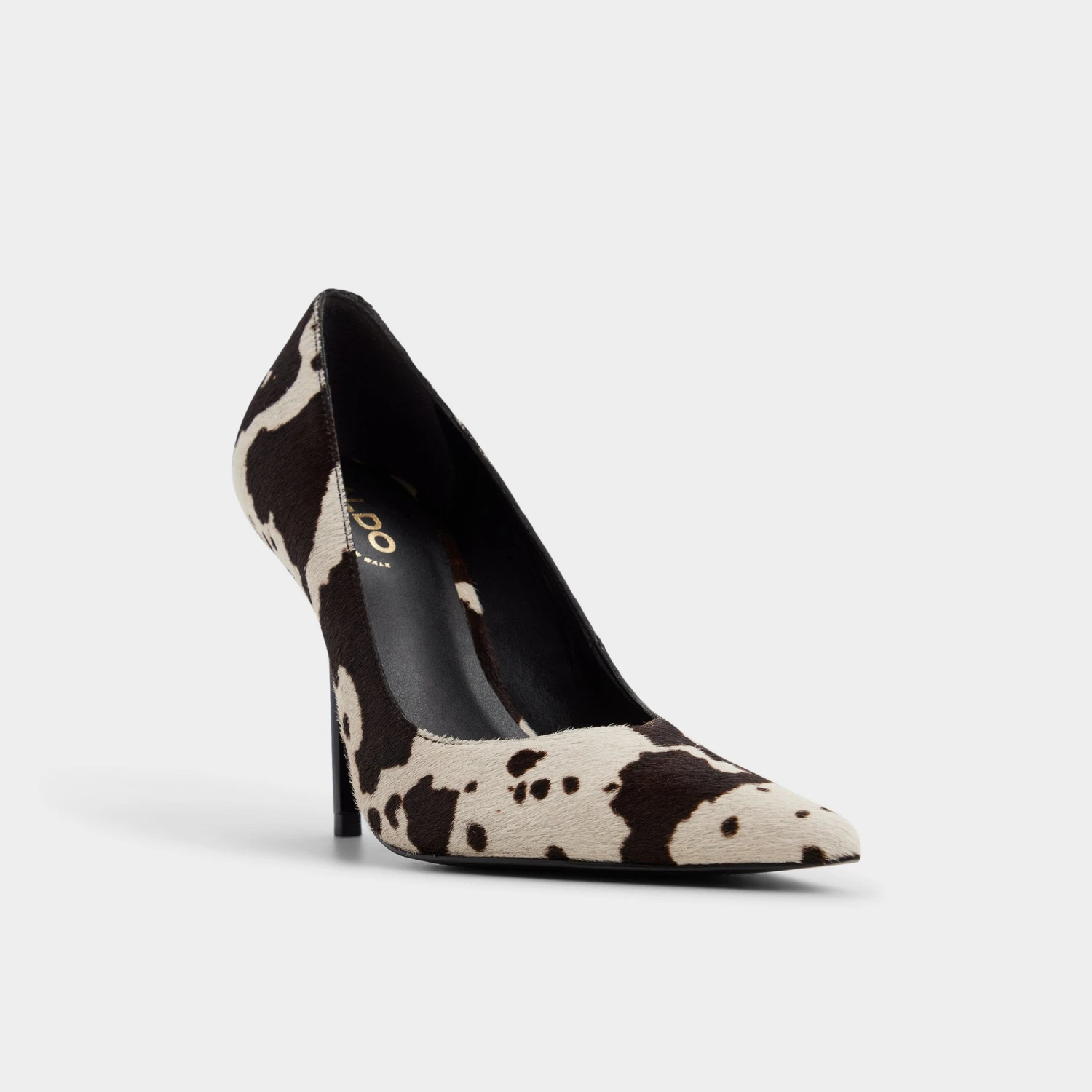 Aldo Emelie Cow-Print Faux Fur Pointed Toe Pump 6 Aldo Emelie Cow-Print Faux Fur Pointed Toe Pump - Image 4