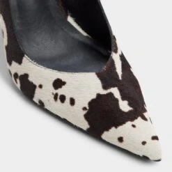 Aldo Emelie Cow-Print Faux Fur Pointed Toe Pump 14 Aldo Emelie Cow-Print Faux Fur Pointed Toe Pump -The Aldo Shop product 14183595 emelie brown 241 001 037 alt4 sq gy