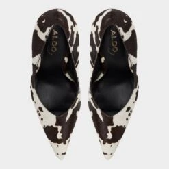 Aldo Emelie Cow-Print Faux Fur Pointed Toe Pump 15 Aldo Emelie Cow-Print Faux Fur Pointed Toe Pump -The Aldo Shop product 14183595 emelie brown 241 001 037 alt5 sq gy