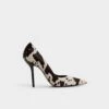 Aldo Emelie Cow-Print Faux Fur Pointed Toe Pump -The Aldo Shop product 14183595 emelie brown 241 001 037 main sq gy