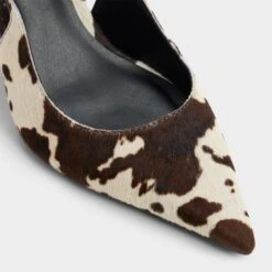 Aldo Seralina Cow-Print Slingback Stiletto Heels -The Aldo Shop product 14184491 seralina brown 241 001 037 alt4 sq gy