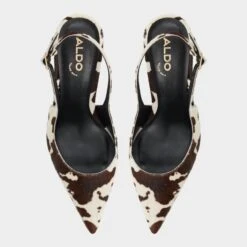 Aldo Seralina Cow-Print Slingback Stiletto Heels -The Aldo Shop product 14184491 seralina brown 241 001 037 alt5 sq gy