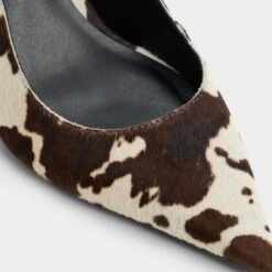 Aldo Seralina Cow-Print Slingback Stiletto Heels -The Aldo Shop product 14184491 seralina brown 241 001 037 detail sq gy