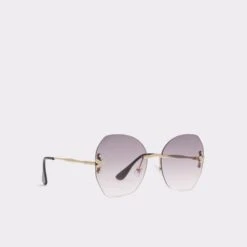 QerramethFrameless Sunglasses -The Aldo Shop qerrameth gold 710 alt1 sq gy 2000x2000