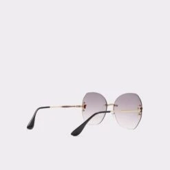 QerramethFrameless Sunglasses -The Aldo Shop qerrameth gold 710 alt2 sq gy 2000x2000