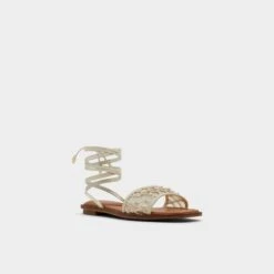 &New NewSeazenStrappy Flat Sandal -The Aldo Shop seazen white 110 002 029 alt3 sq gy 2000x2000