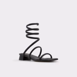 &New NewSpinnaStrappy Flat Sandal -The Aldo Shop spinna black 001 002 043 alt3 sq gy 2000x2000