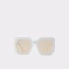 &New NewThalin Oversized Square Sunglasses -The Aldo Shop thalin white 100 main sq gy 1200x1200