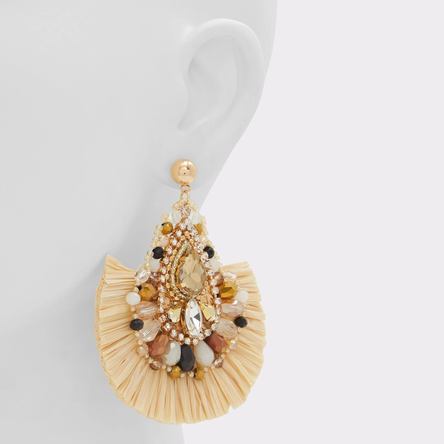 Handcrafted Toama Straw Drop Earrings for Women 4 Handcrafted Toama Straw Drop Earrings for Women - Image 2