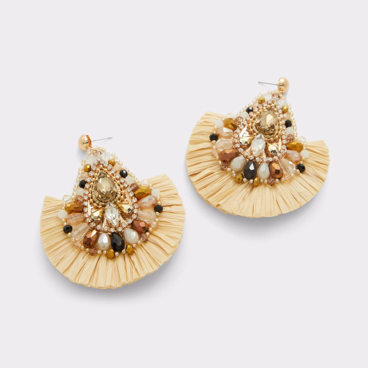 Handcrafted Toama Straw Drop Earrings for Women 3 Handcrafted Toama Straw Drop Earrings for Women