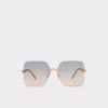 Unoejan Frameless Retro-Inspired Sunglasses -The Aldo Shop unoejan gold 710 main sq gy 1200x1200