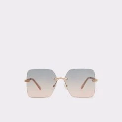 Unoejan Frameless Retro-Inspired Sunglasses