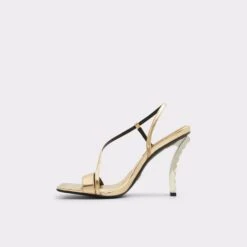 VermeilSling Back Heeled Sandal -The Aldo Shop vermeil gold 710 001 044 alt2 sq gy 2000x2000
