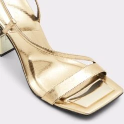VermeilSling Back Heeled Sandal -The Aldo Shop vermeil gold 710 001 044 alt4 sq gy 2000x2000