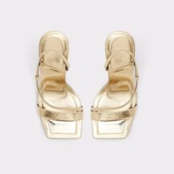 VermeilSling Back Heeled Sandal -The Aldo Shop vermeil gold 710 001 044 alt5 sq gy 2000x2000