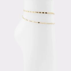 Wiciniel Gold Plated Statement Anklet - Chic Summer Accessory